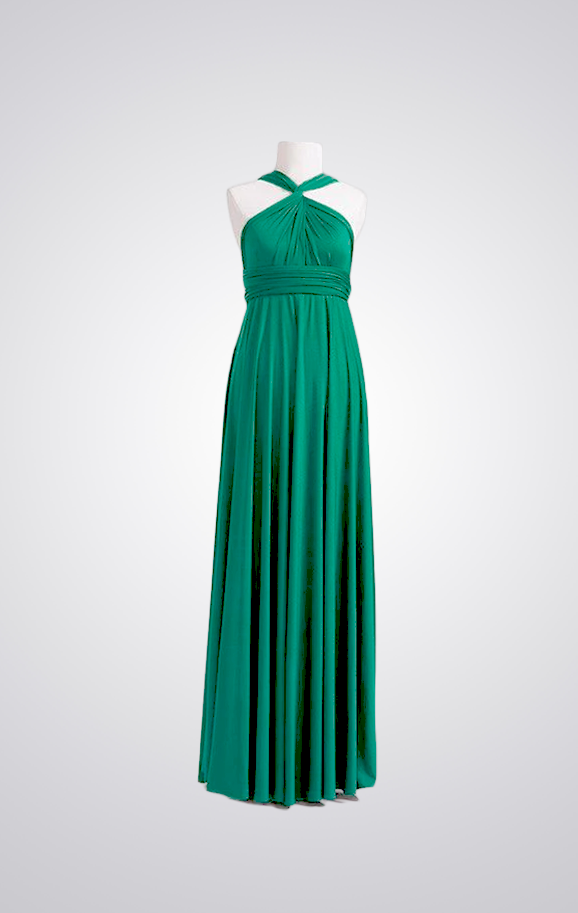 Emerald green infinity dress sales