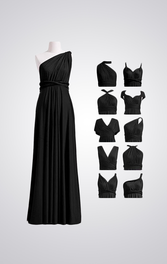 Infinity Dress Black Pazza Venezia