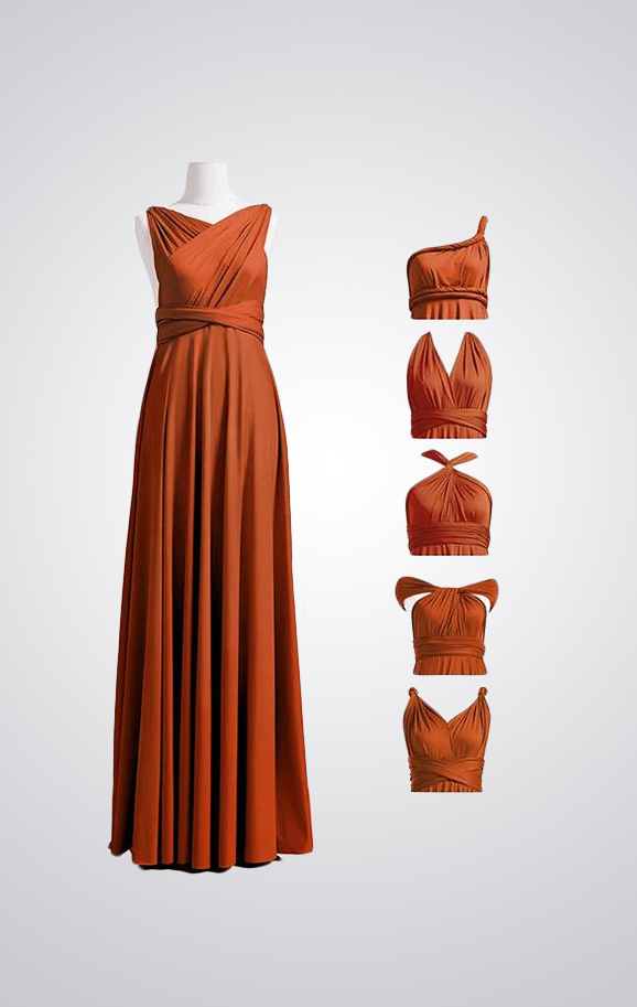 Rust infinity dress online