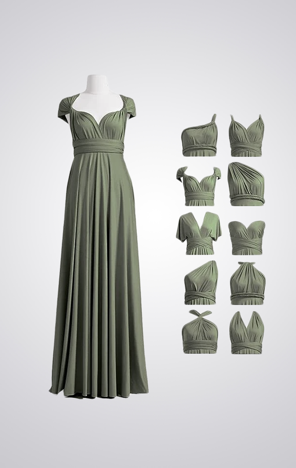 Olive green infinity dress discount