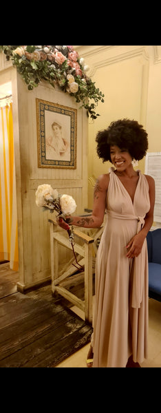 Infinity dress begie