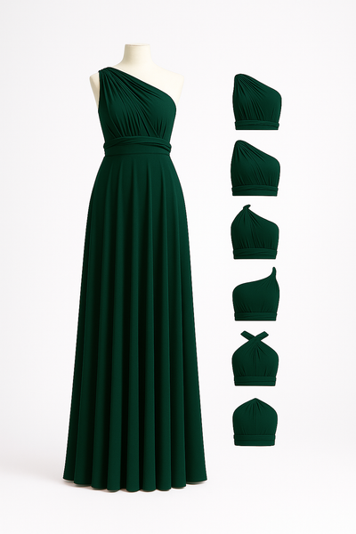 Infinity dress verde scuro